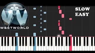 Westworld 2 (Ramin Djawadi) - Runaway (SLOW EASY PIANO TUTORIAL)