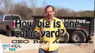 Rock N Dirt Yard Common Questions   How Big Is One Yard