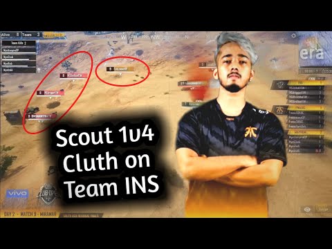 That's Why Scout is No.1 Player of India | Scout 1v4 Clutch | Fnatic vs INS | PMCO 2019 Highlights