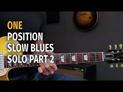Slow Blues Solo using One Position Pt 2