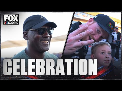 FULL CELEBRATION: Tyler Reddick celebrates becoming FIRST Driver to win FIRST 3 races to open season