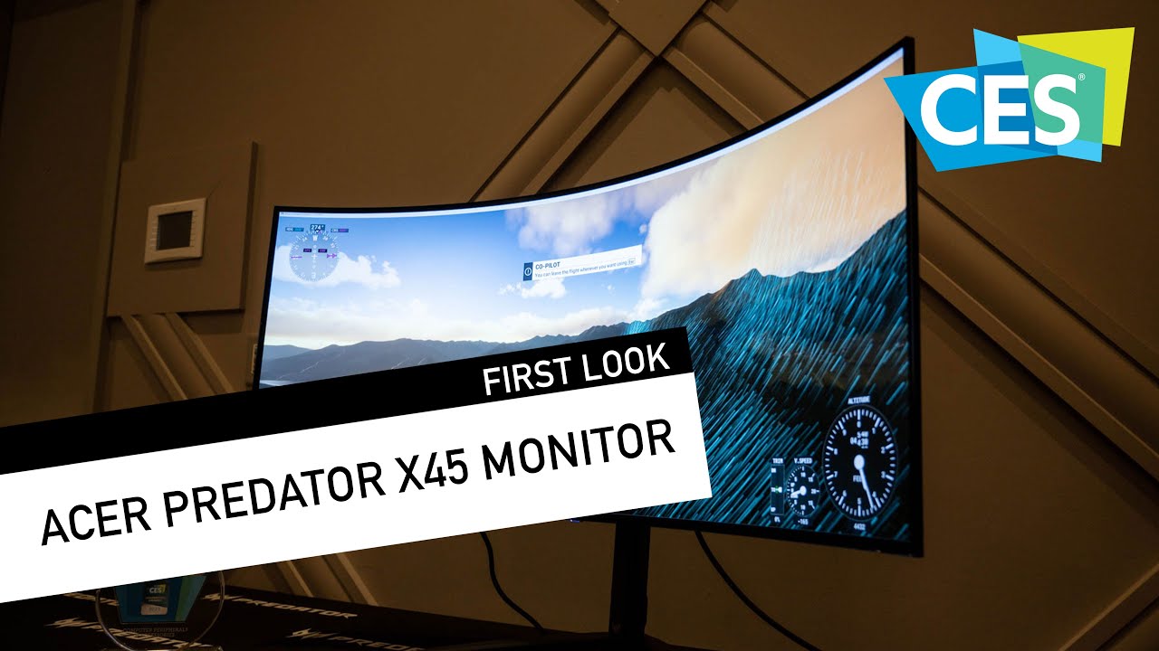Acer Predator X45 monitor - CES 2023 First Look - YouTube