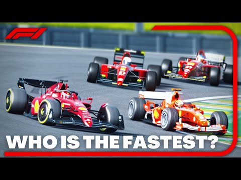 Ferrari F1 2022 vs F2004 vs 412T2 vs 641 Alain Prost - Interlagos GP