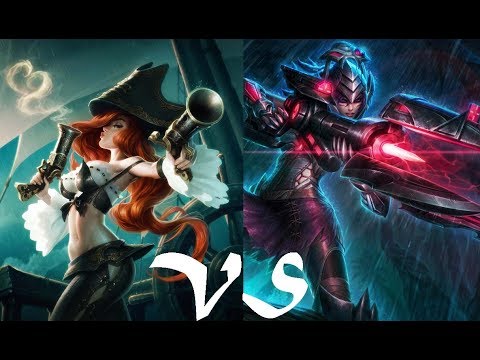 League of Legends - Miss Fortune vs Caitlyn ADC Season 8