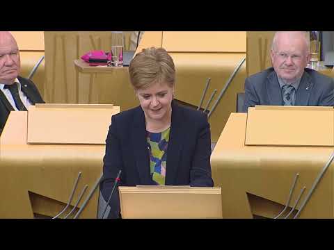 Nicola Sturgeon returns to the Scottish parliament
