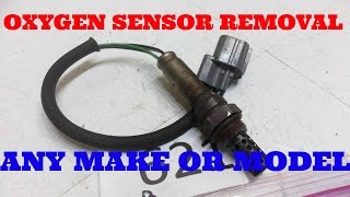 Oxygen Sensor Removal Procedure For Any Make or Model
