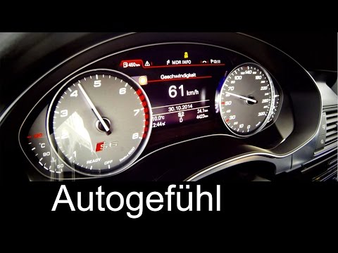 Audi S6 quattro acceleration 0-100 km/h 0-60 mph in 4 sec (A6 Facelift) - Autogefühl