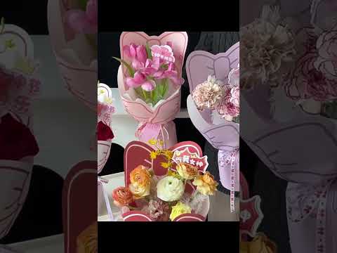 Bow-shaped Bouquet Wrapping Paper Pack 15 (26x50cm)