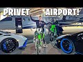 RIDING MY DIRT BIKE IN A PRIVATE AIRPORT POLICE BRAAP VLOGS