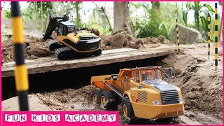 Excavator for children | Trucks for children | Dump Truck for children | Songs for kids