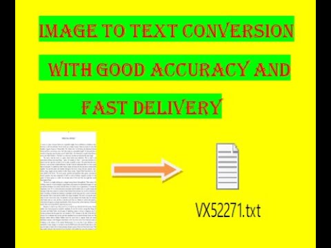 Image To Text Conversion Services