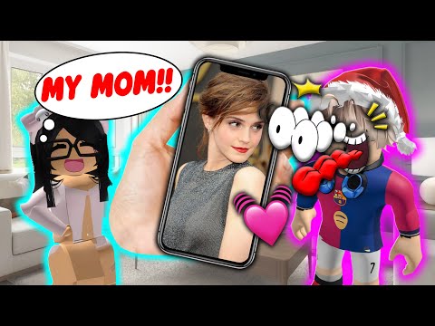 😱 MY CRUSH IS FALLING IN LOVE WITH MY MOM 💔 #roblox #robloxstory