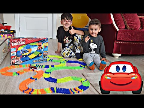 Efe and his brother had a car race.