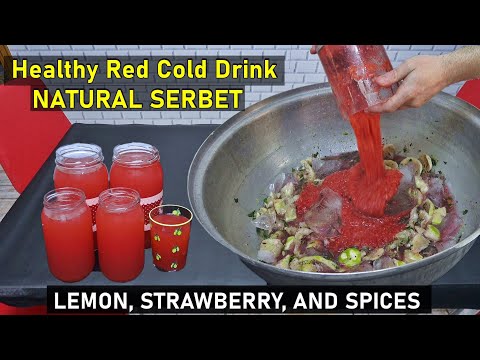 Ottoman Sherbet Recipe Healthy Juice Red Cold Drink