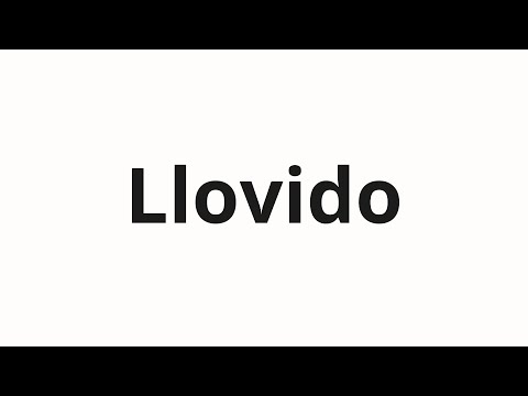 How to pronounce Llovido
