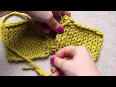 Simple Stylish Stricken-Tutorial: Strickkurs Technik 5: Zusammennähen - Matratzenstich