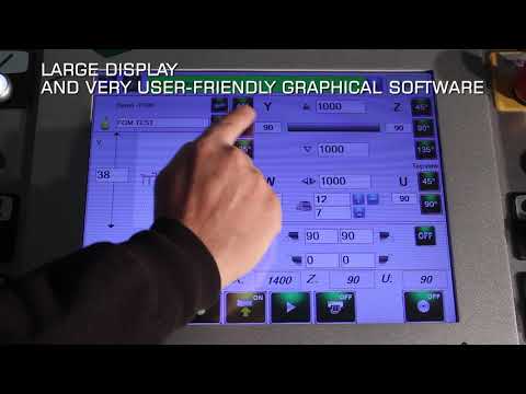 Double head sawing machine for compound angles with motorized movement of the mobile head