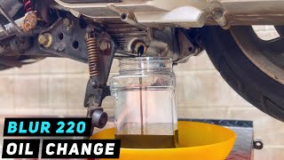 Genuine Blur 220 - Engine Oil / Oil Filter Change ( PGO G-Max ) | Mitch's Scooter Stuff