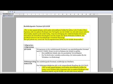 7 §34 StGB Rechtfertigender Notstand Teil 1. Einführung und Notstandslage