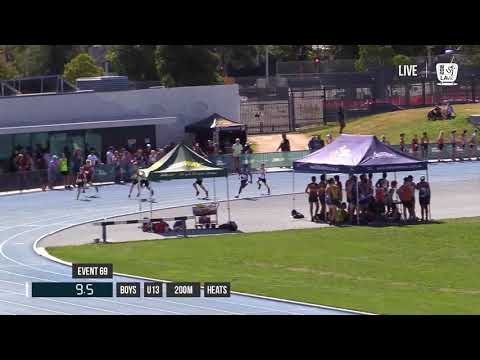 BOYS U13 200M HEAT 2 - 2018 STATE TRACK AND FIELD CHAMPIONSHIPS // LAVicTV