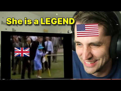 American reacts to Queen Elizabeth II FUNNIEST moments