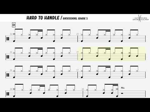 How to Play Hard To Handle - Rockschool Drums Grade 5
