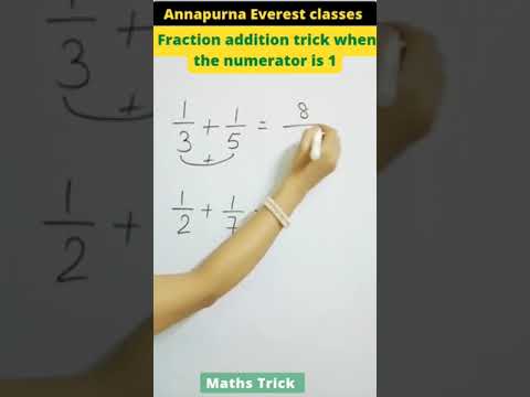 Fraction addition trick #mathsshorts #shorts #shortsvideo #viral #viralshorts #viralvideo #trending
