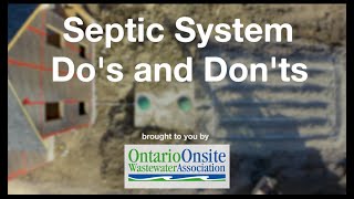Septic (Sewage) System Do