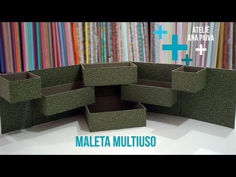 Maleta Multiuso - Cartonagem | Atelie Ana Paiva