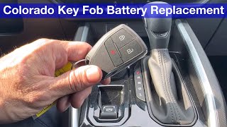 2023 Chevrolet Colorado Key Fob battery replacement 2024