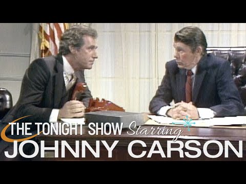 Johnny As Ronald Reagan in Classic “Who’s on First” Spoof | Carson Tonight Show