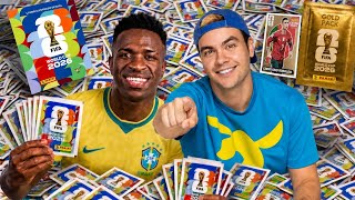 O VINI JR. APARECEU NO MEU PRIMEIRO VÍDEO DE FIGURINHAS DA COPA DO MUNDO