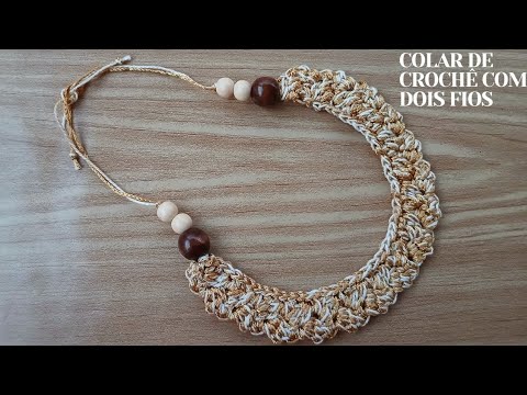 TWO-STRAND CROCHET NECKLACE