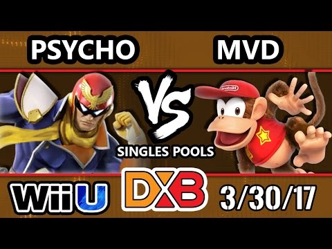 DXB 2017 SSB4 - Psycho (Captain Falcon) Vs. PG | MVD (Diddy) Smash 4 Tournament - Smash Wii U
