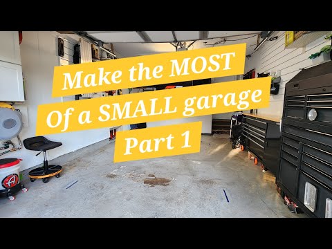 Make the most of your smaller one car garage! Maximize space to detail, work on your car. Part one.