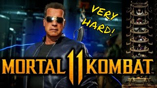 MK11 *THE TERMINATOR* VERY HARD KLASSIC TOWER GAMEPLAY!! (NO MATCHES LOST) 1080p 60 FPS