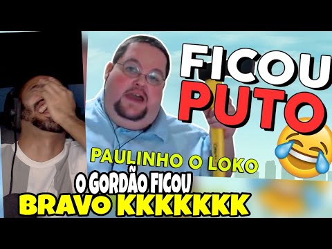 REACT | Paulinho the CRAZY MAKES FUN OF THE FAT GUY in GTA V ANNOYED | MODDER PRANK