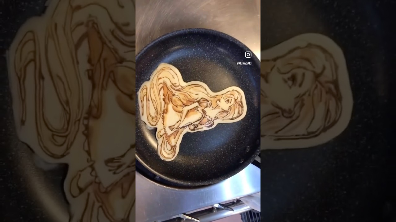 塔の上のラプンツェルのオリジナルタイトルはtangled です。シンプルで良いよね。 パンケーキアート #pancakeart