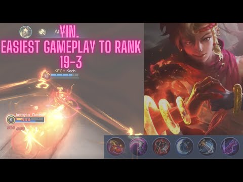 YIN 19 KILLS. SIDELINE EASY GAMEPLAY. MOBILE LEGENDS EASY RANK. FOLLOW & RANK FAST