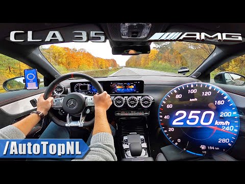 Mercedes-AMG CLA 35 | TOP SPEED on AUTOBAHN [NO SPEED LIMIT] by AutoTopNL