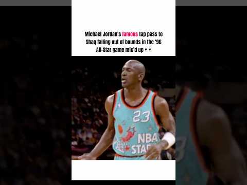 Michael Jordan’s famous tap pass to Shaq falling out of bounds in the ‘96 All-Star game Mic’d up 👀