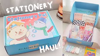 stationery haul + giveaway! ☃️❄️ winter back-to-school w/ stationery pal 🌨️