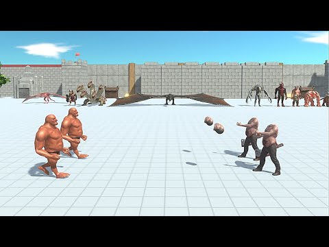 2 VS 2 FANTASY VS INFERNALS - Animal Revolt Battle Simulator
