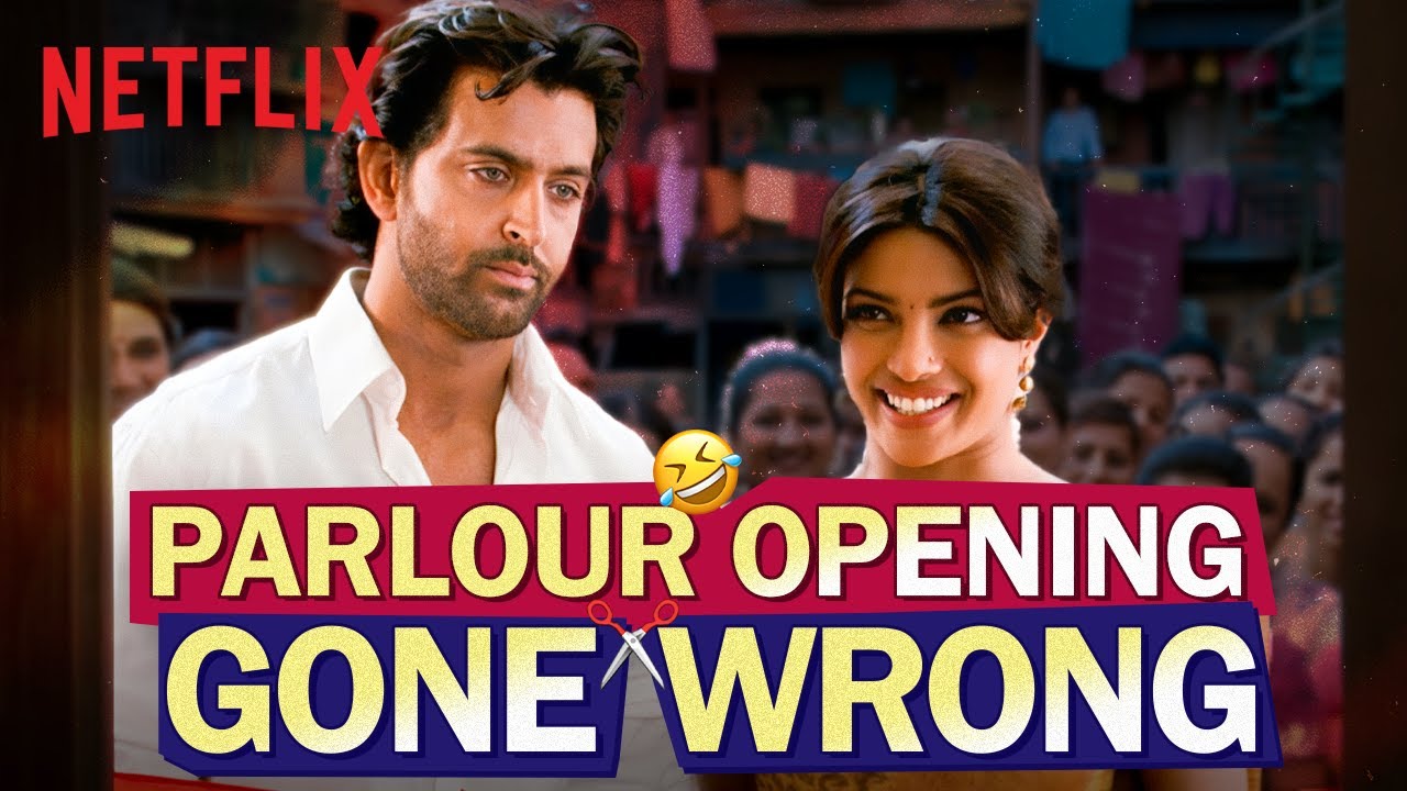 Priyanka Chopra & Hrithik Roshan in the MOST CHAOTIC Parlour Opening 🤣✂️ | Agneepath | Netflix