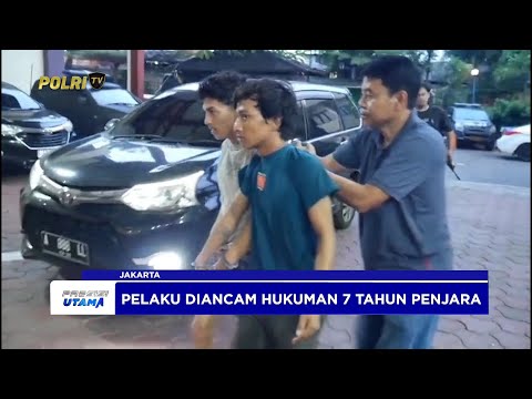 POLRES METRO JAKARTA PUSAT AMANKAN DUA PELAKU TINDAK PIDANA JAMBRET