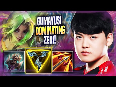 GUMAYUSI DOMINATING ZERI IN NEW SMURF ACCOUNT! - T1 Gumayusi Plays Zeri ADC vs Lucian! | Season 2022