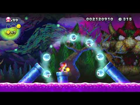 Super Mario Bros U Deluxe | Soda Jungle - 4 Painted Swampland Secret Exit