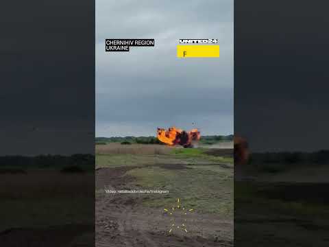 Russian Shahed Drone Almost Hit Ukrainian Farmer #warinukraine