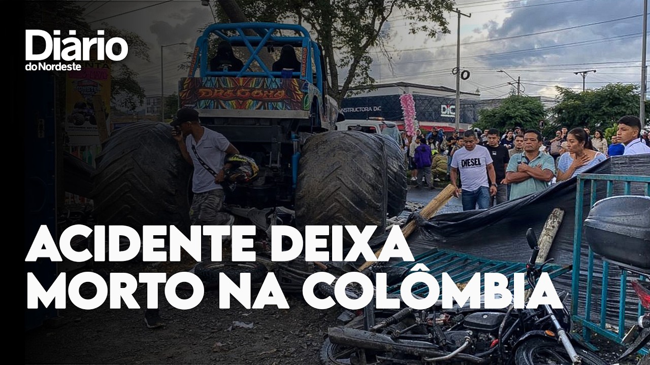 Imagem da notícia Acidente com monster truck deixa três mortos e mais de 30 feridos na Colômbia
