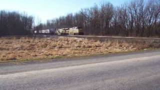 preview picture of video 'CSX L140 at Lyons, NY 12-29-08'